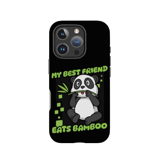 My Best Friend Eats Bamboo Panda Bear Friend IPhone Cases