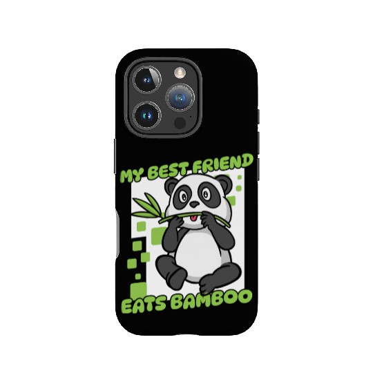 My Best Friend Eats Bamboo Panda Bear Friend IPhone Cases