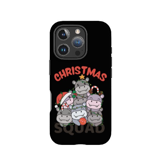Hippo Christmas Tree Christmas Squad Hippos IPhone Cases