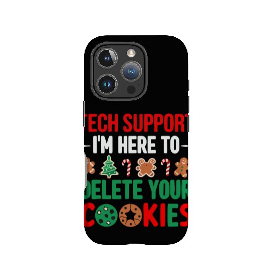 Tech Support Christmas Cookies Women Men Funny IPhone Cases