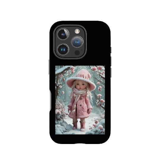 Full body of a realistic sweetness baby chibi girl IPhone Cases