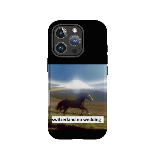 horse switzerland no wedding IPhone Cases