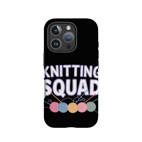 Yarn and Needle Knitting Circle Creative Icon IPhone Cases