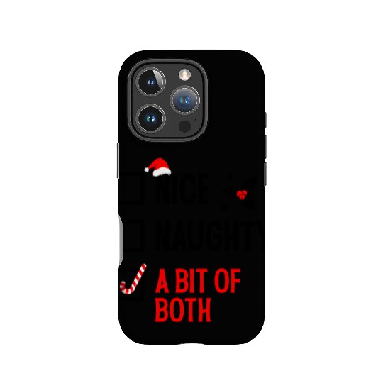 Nice, Naughty, or Both Christmas IPhone Cases