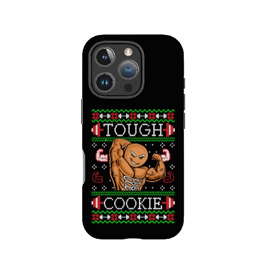 Gingerbread Man Funny Christmas Workout Gym Ugly IPhone Cases