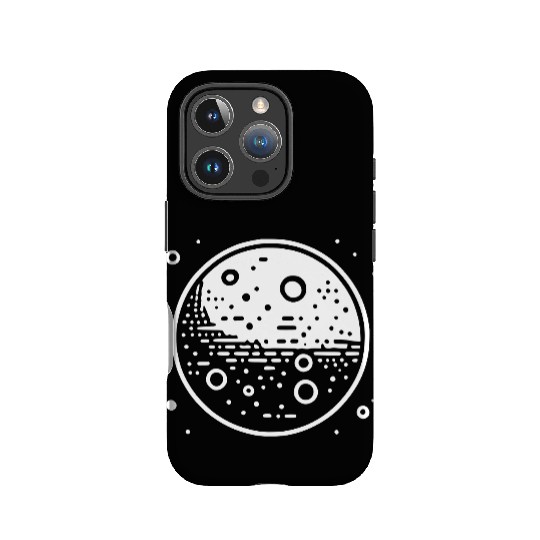 Minimalistic Vector Mars Planet path3 IPhone Cases