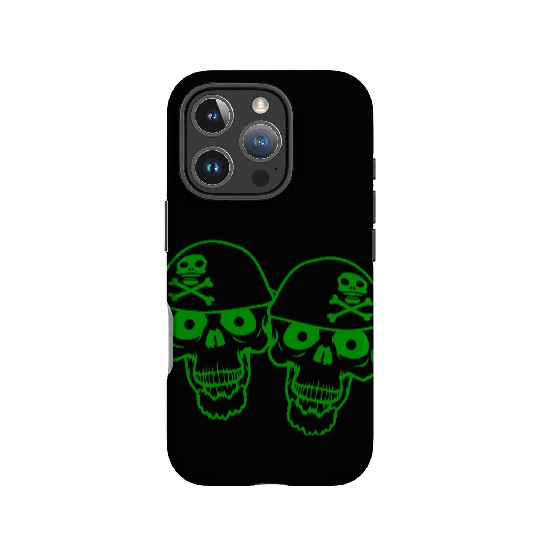 2 Pirate Skull Skeleton Halloween Two Friends Team IPhone Cases