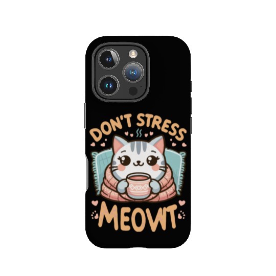 gift idea funny quote relaxation design kawaii cat IPhone Cases