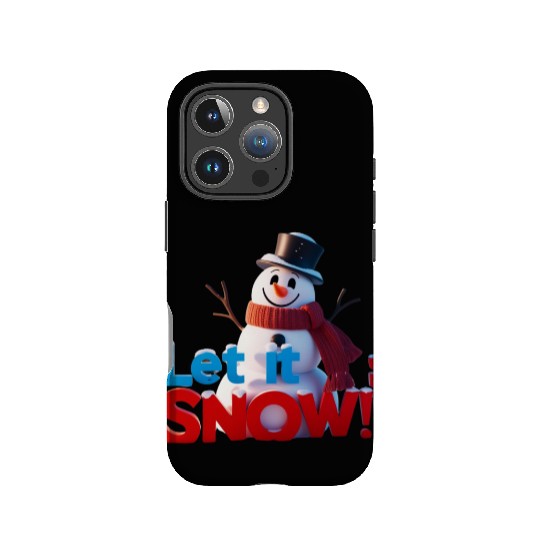 Let It Snow! Festive Cartoon Snowman Winter Design IPhone Cases