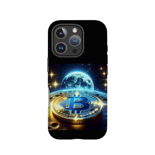Blue Gold Crypto Coin IPhone Cases
