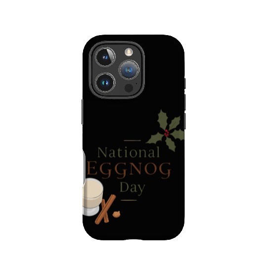 Celebrate National Eggnog Day IPhone Cases