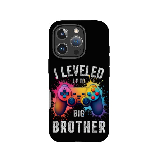 I Leveled Up to Big Brother Funny Gamer Splash Art IPhone Cases