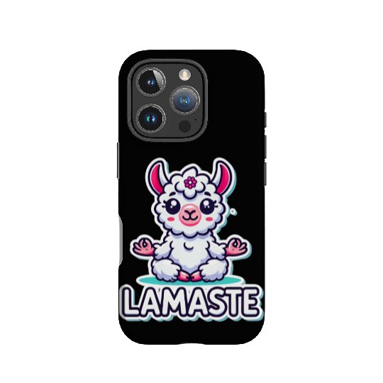 Charming Meditative Llama Yoga Design IPhone Cases