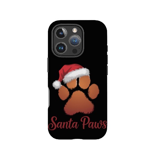 Santa Paws Christmas IPhone Cases, Cute Pet Lovers Holid