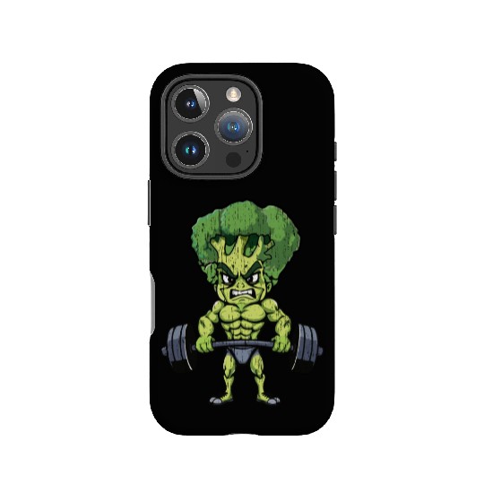 funny broccoli gym bodybuilding IPhone Cases