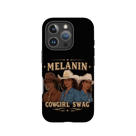 African American Melanin Cowgirl Swag Rodeo IPhone Cases