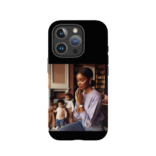 Caramel-skinned African American Woman IPhone Cases