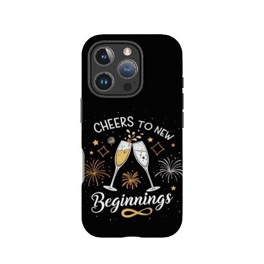 Cheers To New Beginings - Festive New Year's Eve IPhone Cases