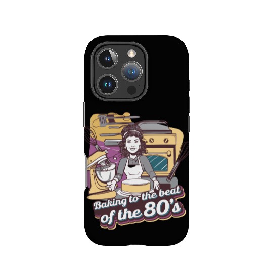 Baking to the Beat of the 80s Retro Music Baker IPhone Cases