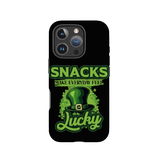 Snacks Make Everyday Feel Lucky St Patricks Day IPhone Cases