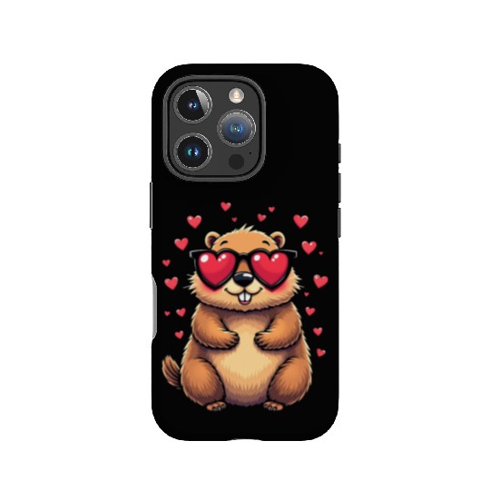 Groundhog Valentines day Animal Lovers IPhone Cases