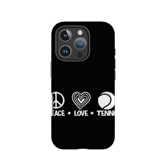 Peace Love Tennis Enthusiast Design IPhone Cases