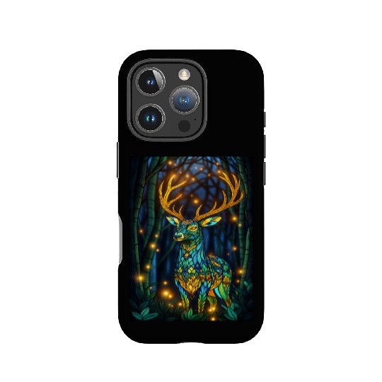 Luminous Deer in Twilight Grove IPhone Cases