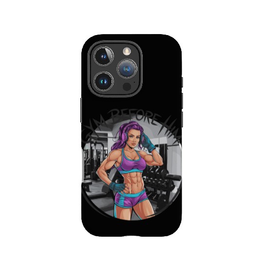 Gym Before Him for a Sporty women IPhone Cases