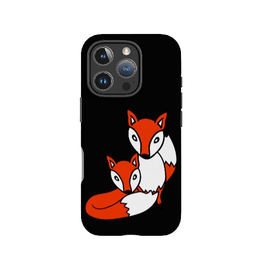 2 Foxes Friends Red Fox Two Wild Animals Team Crew IPhone Cases