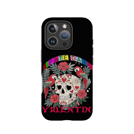 Skull Heart Valentines Day Pirate Flag for Women IPhone Cases