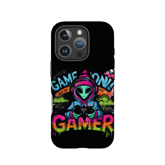 Alien Gamer" - Sci-Fi Gaming Design IPhone Cases