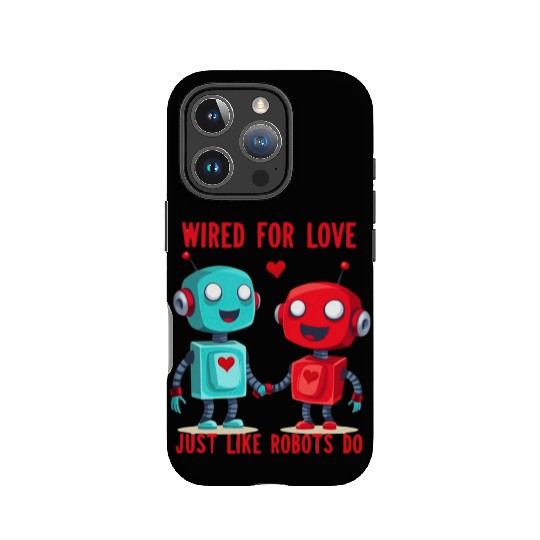 Valentine's Day Gift: Two Robots in Love on Bella IPhone Cases
