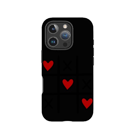 tic tac toe. valentines day gift.couple.light. IPhone Cases