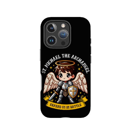 Saint Michael the Archangel Catholic Pray for kids IPhone Cases
