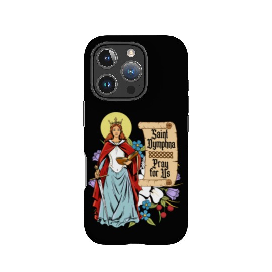St. Dymphna Purity Lily Patron Saint Mental Health IPhone Cases