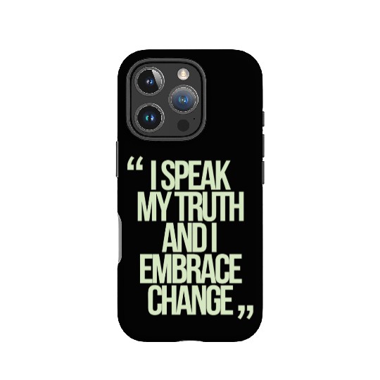 I Speak My Truth And I Embrace Change Gemini Quote IPhone Cases