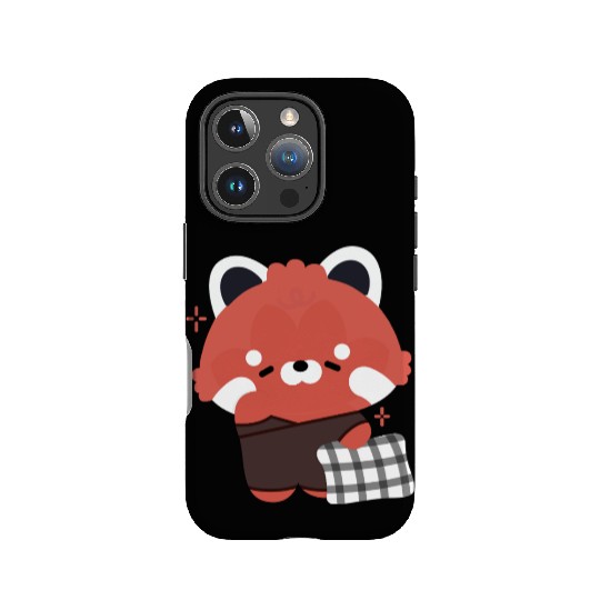 Sleepy Red Panda IPhone Cases