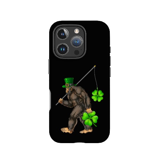 St Patricks Day Bigfoot Sasquatch Irish IPhone Cases