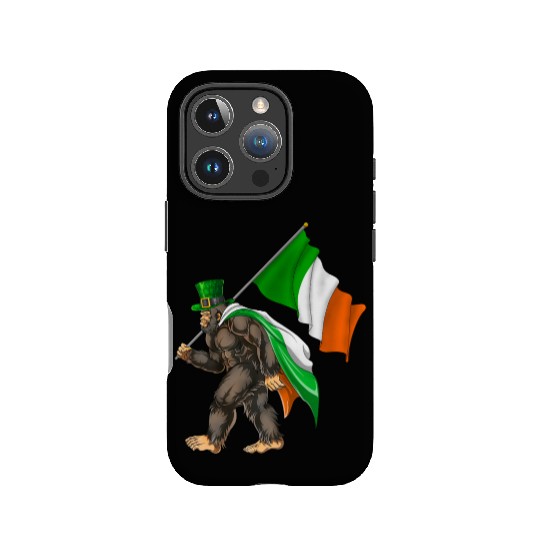 St. Patrick's Day Bigfoot Ireland Flag IPhone Cases
