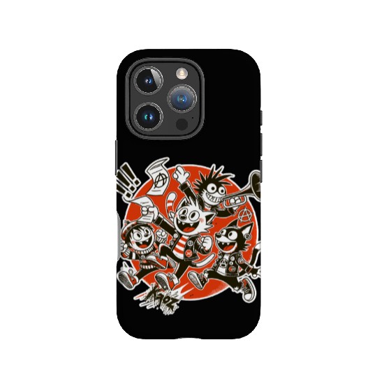 Parody Cartoon Anarchist Punk Kids Band IPhone Cases