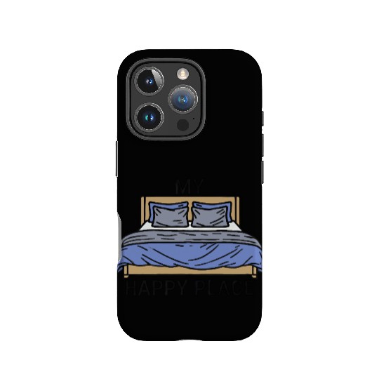 My Happy Place Blue Bed IPhone Cases