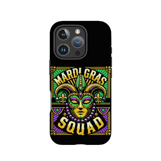Mardi Gras Squad Mask Beads Celebration IPhone Cases