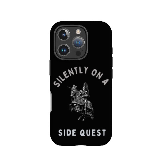 Silently on a Side Quest – Medieval RPG Gamer Meme IPhone Cases