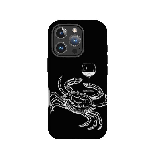 Wine Crab Ocean Lovers Drinking Vacation Cruise Dr IPhone Cases