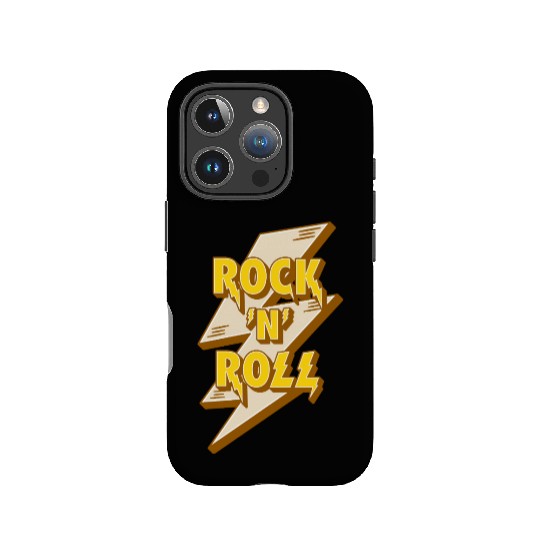 Rock'N'Roll Sign With Lightning Bolt IPhone Cases