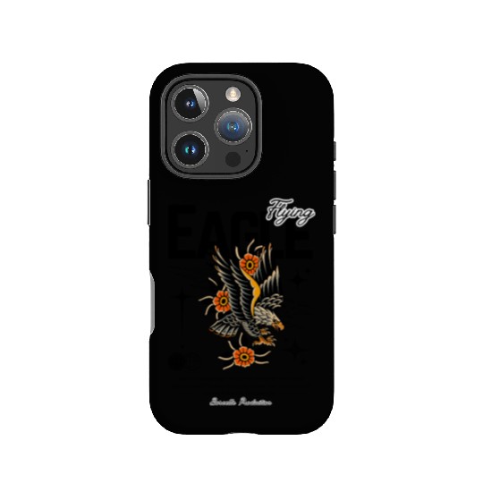 Flying Eagle Vintage Tattoo Style Design IPhone Cases