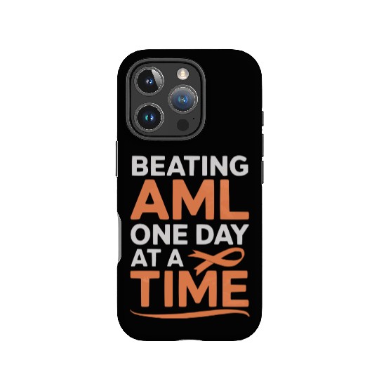 Orange Ribbon Acute Myeloid Leukemia Awareness IPhone Cases