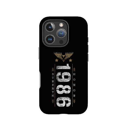 Limited Edition 1986 Strength and Honor Birthday IPhone Cases