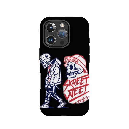 Cyber Samurai Skull – Streetwear Graffiti IPhone Cases