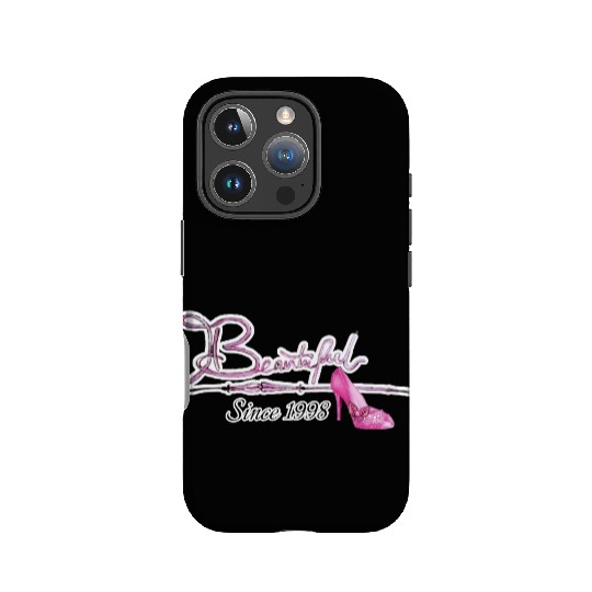 Beautiful since 1998 birthday typography IPhone Cases